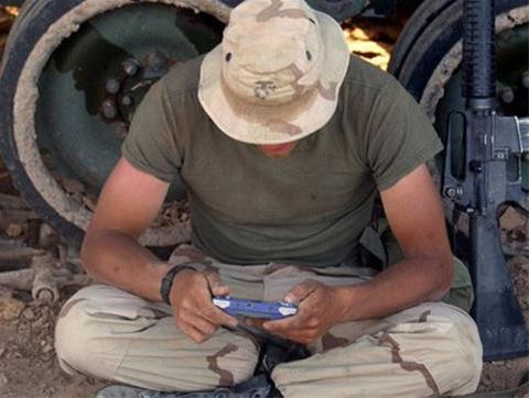 Trooping Charity Donating Handhelds